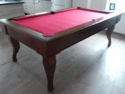 Billiardový  a jedálenský stôl Canossa 6 ft -celomasívna